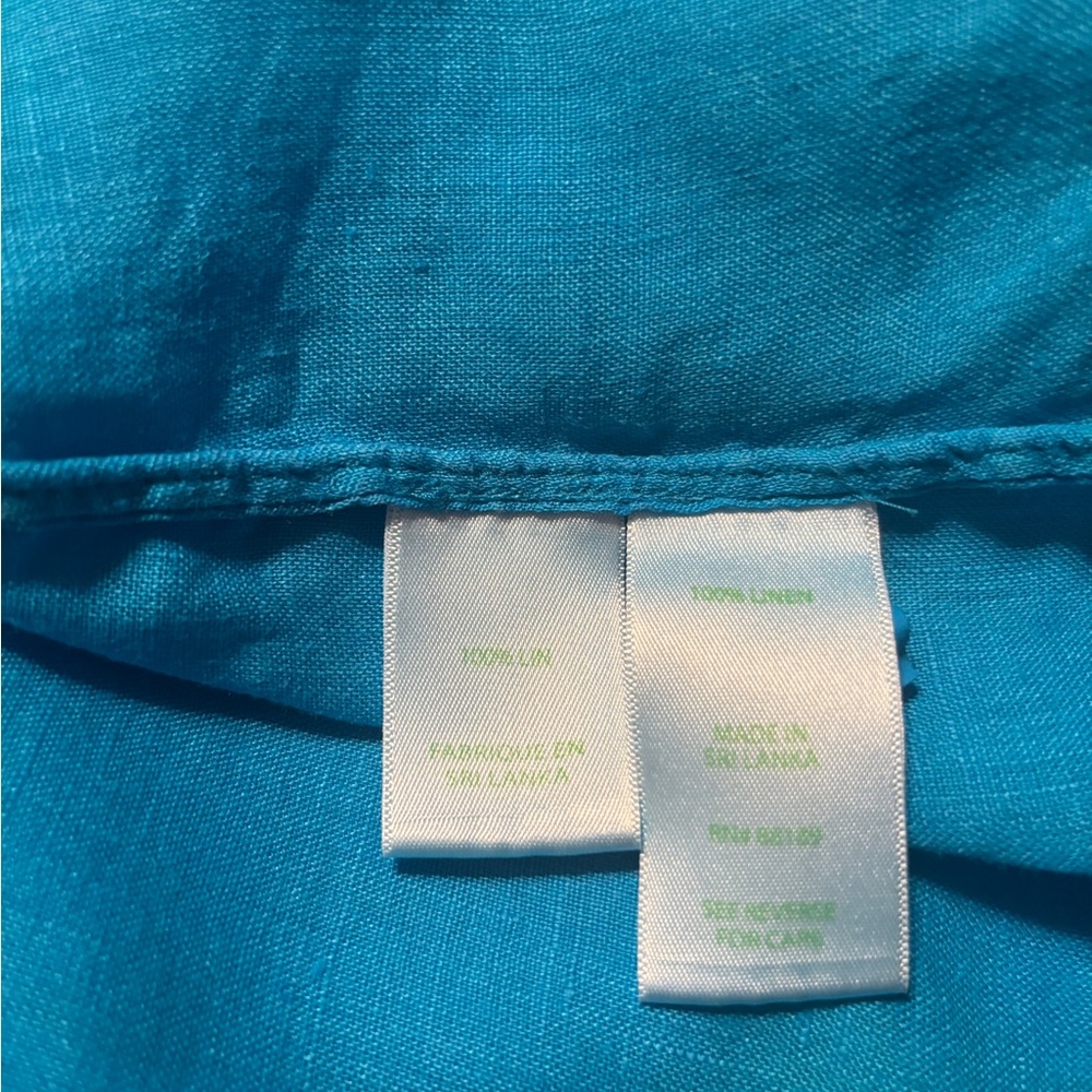 Lilly Pulitzer Sea View Linen Top XL - Picture 5 of 5
